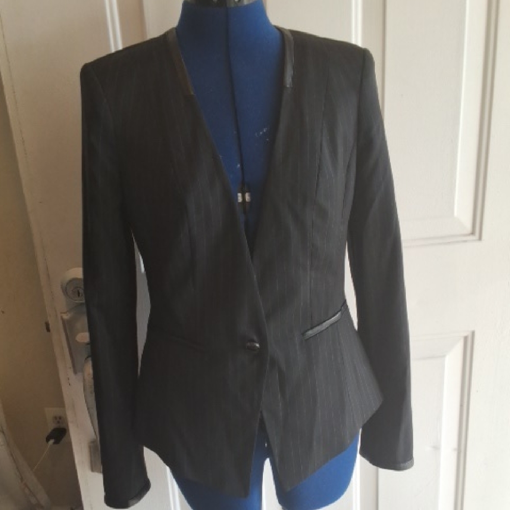 White House Black Market Pinstripe Blazer